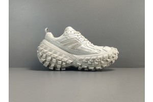 Balenciaga Defender Sneaker In Beige Mesh And Nylon