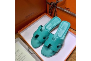 Hermes slippers blue sky