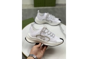 Gucci Run Sneaker in White Fabric GCCR-001
