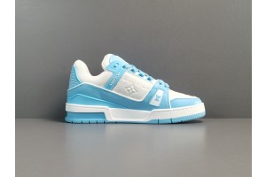 LV Trainer Low White Sky Blue