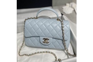 Chanel CF Handle Light Blue Flap Bag