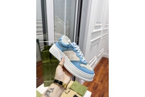 Gucci GG Sneaker In Blue - Gray GCGG-002