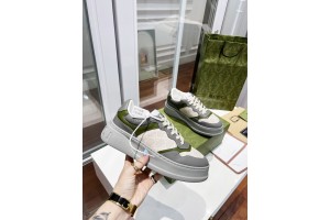 Gucci GG Sneaker In Green - Gray GCGG-001