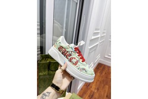 Gucci GG Pattern Sneaker In Green GCGG-004