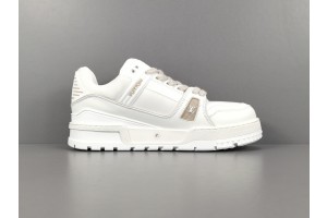 LV Trainer Sneaker White Beige Logo LV LV-T0040
