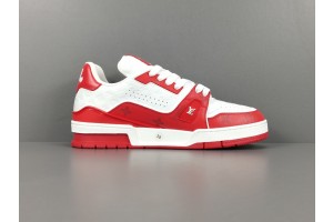 LV Trainer Sneaker White Red LV-T0043