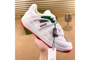 Gucci Basket Low Top Sneaker in Red - White Demetra GCB-007 07