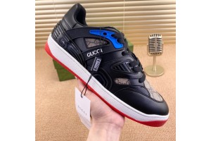 Gucci Basket Low Top Sneaker in Dark Blue Demetra GCB-008