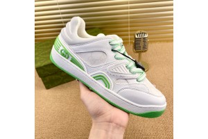 Gucci Basket Low Top Sneaker in Green - White Demetra GCB-011