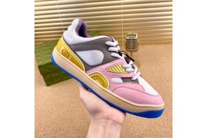 Gucci Basket Low Top Sneaker in Light Pink - Grey - Purple Demetra GCB-012