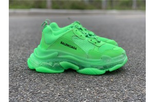 Balenciaga Triple S Clear Sole "Neon Green" 