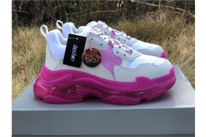 Balenciaga Triple S Clear Sole White/Pink 