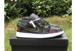 Jordan 1 Low Multicolor Snakeskin