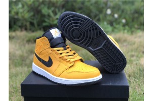 Jordan 1 Mid University Gold Black