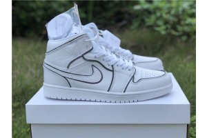Jordan 1 Mid Iridescent Reflective White (W)