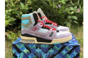 Louis Vuitton Trainer Sneaker Boot Purple 1A7R0R