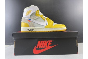 OFF-White x Air Jordan 1 Retro High OG 'Canary Yellow'