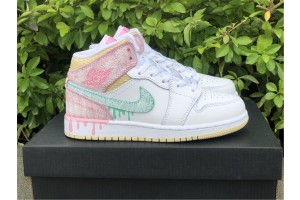 Jordan 1 Mid Paint Drip (GS)