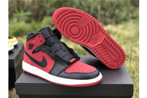 Jordan 1 Mid Gym Red Black