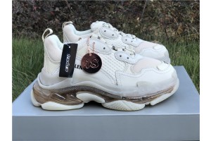  Balenciaga Triple S Sneaker Clear Sole Beige 