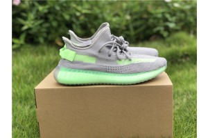 Adidas Yeezy 350 Boost V2 Grey Glow Volt Green EG5560