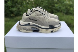 Balenciaga Triple S Beige Navy Sneaker
