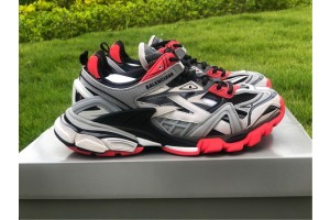 Blenciaga Track 2 Sneaker Grey Red