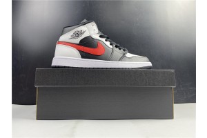 Air Jordan 1 Mid Black Chile Red White
