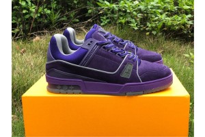 Louis Vuitton Trainers Purple VL-0159