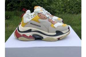 Balenciaga Triple S Black Yellow Pink Sneaker