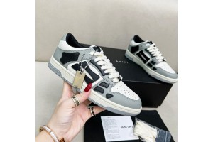 Amiri Skel Low Top Sneakers - Grey - Black - White ASNK-014