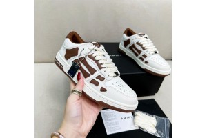 Amiri Skel Low Top Sneakers - Brown - White ASNK-020