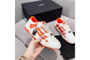 Amiri Skel Low Top Sneakers - Orange - White ASNK-003