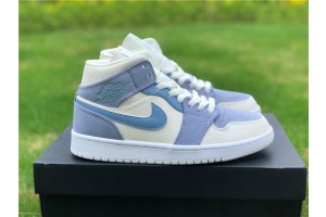 Jordan 1 Mid Mixed Textures Blue
