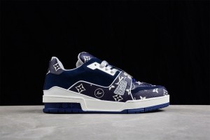 LV Trainer Sneaker Dark Blue