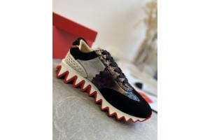 Loubishark leather sneakers