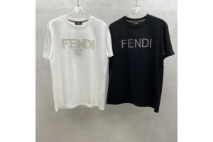 Fendi Short Sleeve T-shirt Black/White