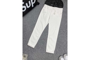 Dior Pants Tag  White