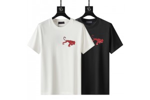 LV Short Sleeve T-shirt Black/White