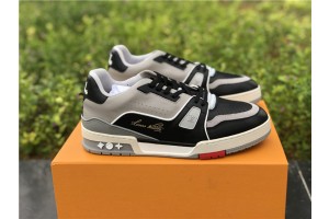 Louis Vuitton LV Trainer Sneaker Low Black Grey 1A54H5