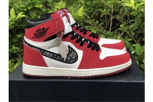 Dior x Air Jordan 1 High 'White Red Black