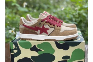 A Bathing Ape Sk8 Sta Wheat Red 