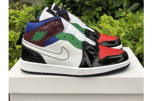 Jordan 1 Mid SE Black White Multi-Color (W)