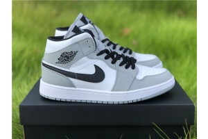 Jordan 1 Mid Light  Smoke Grey