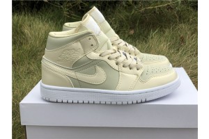 Jordan 1 Mid Goose Feather Yellow (W)