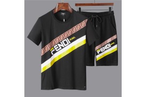 Fendi T-shirt & Short Set (FD-TS-A04)
