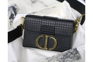 Christian Dior 30 Montaigne Mini Box - Black (17.5X11.5X5cm)