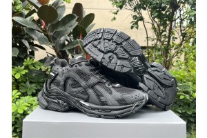 Balenciaga Runner Sneaker in black mesh and nylon BGRN-012