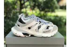 Balenciaga Track Sneaker LED in white,light grey and black mesh