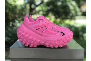 Balenciaga Defender Sneaker in pink mesh and nylon
